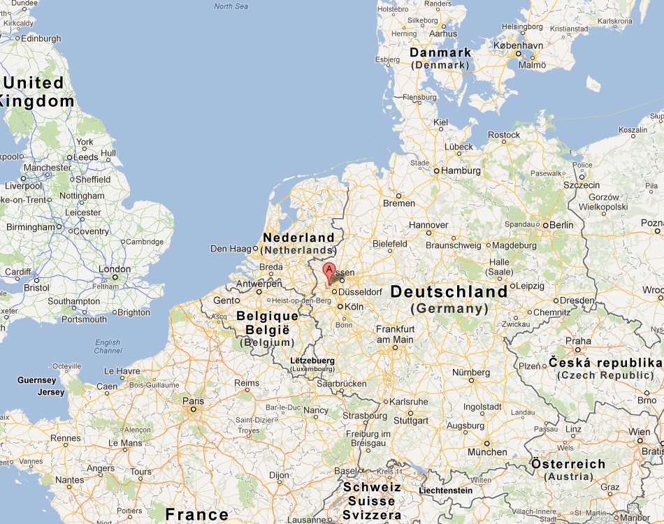 map of Krefeld germany