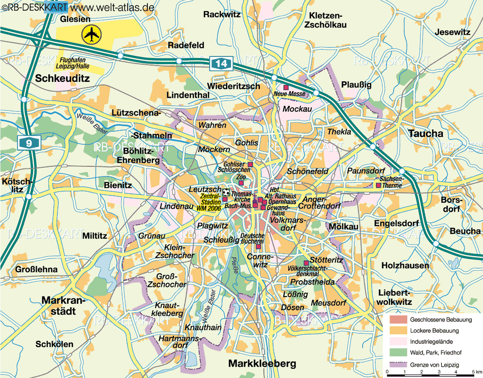Leipzig province map
