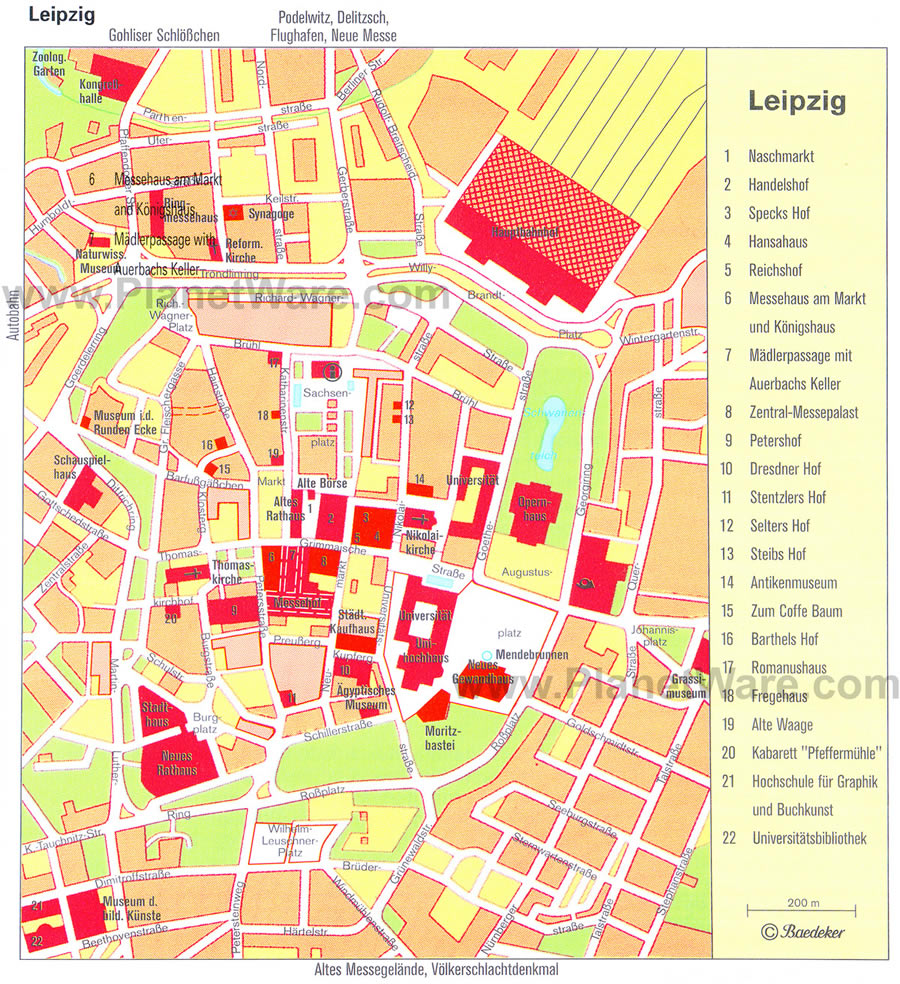 leipzig downtown map
