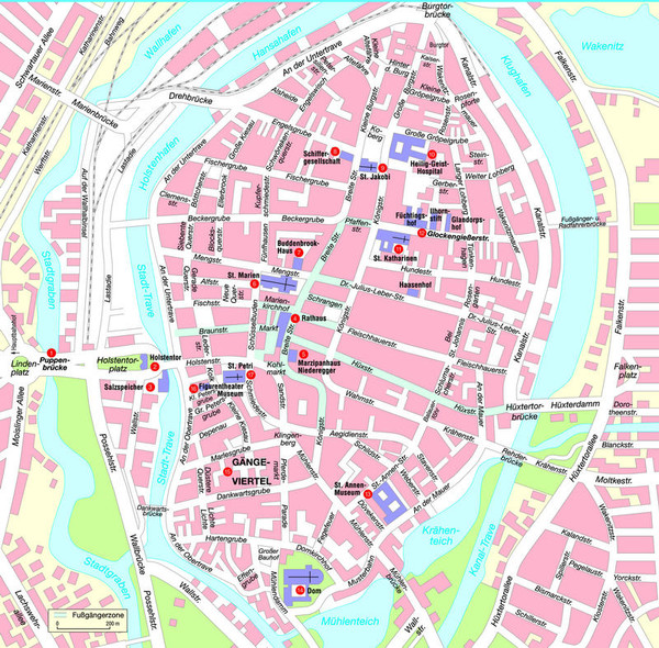 Lubeck City Map