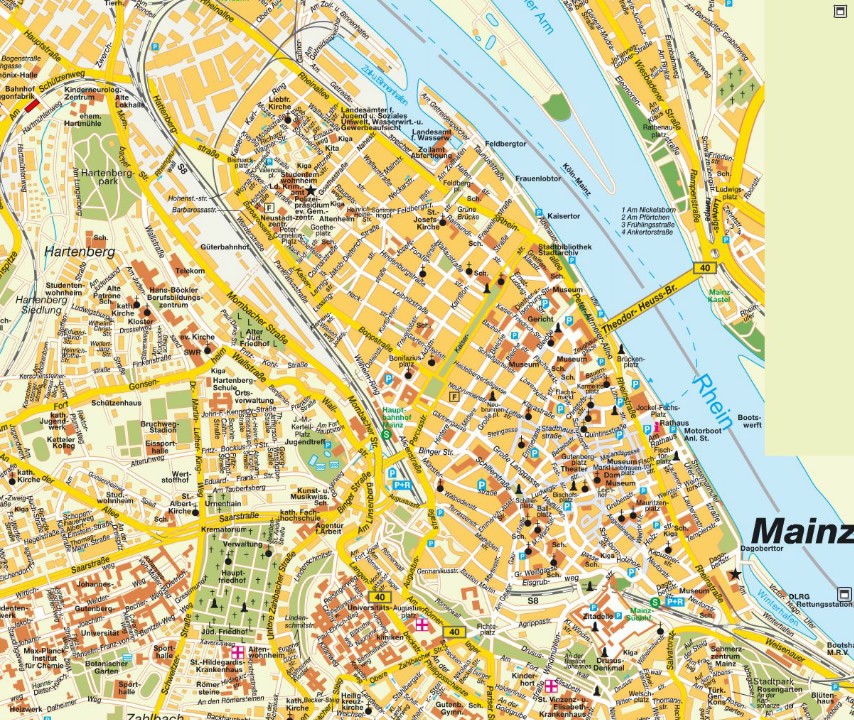 Mainz map