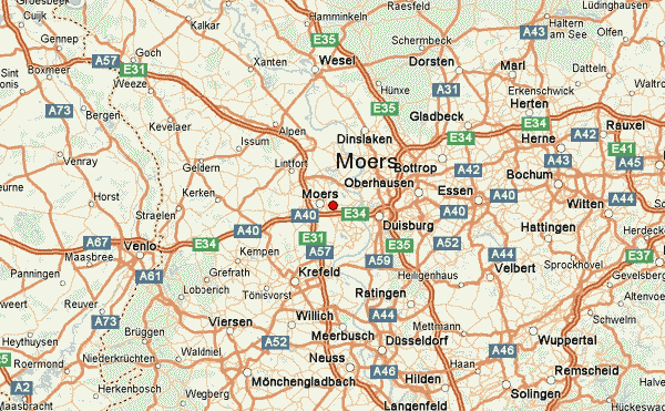 Moers regional map