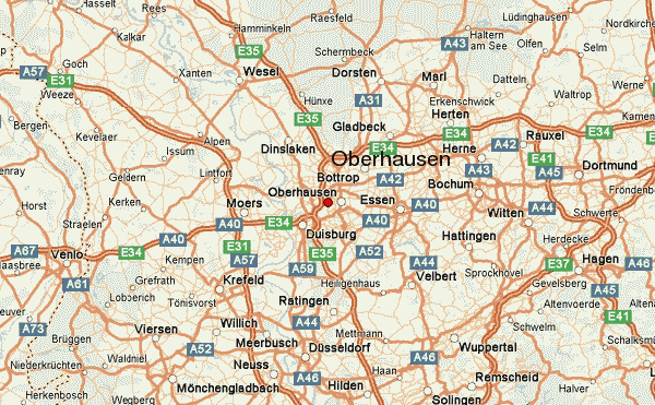 Oberhausen route map