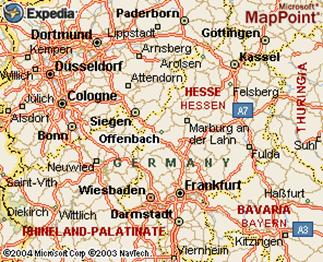 Offenbach regional map
