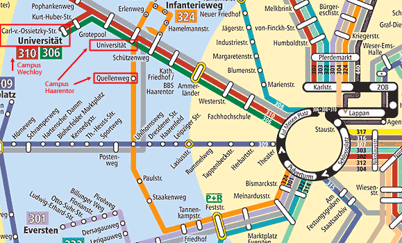 Oldenburg metro map
