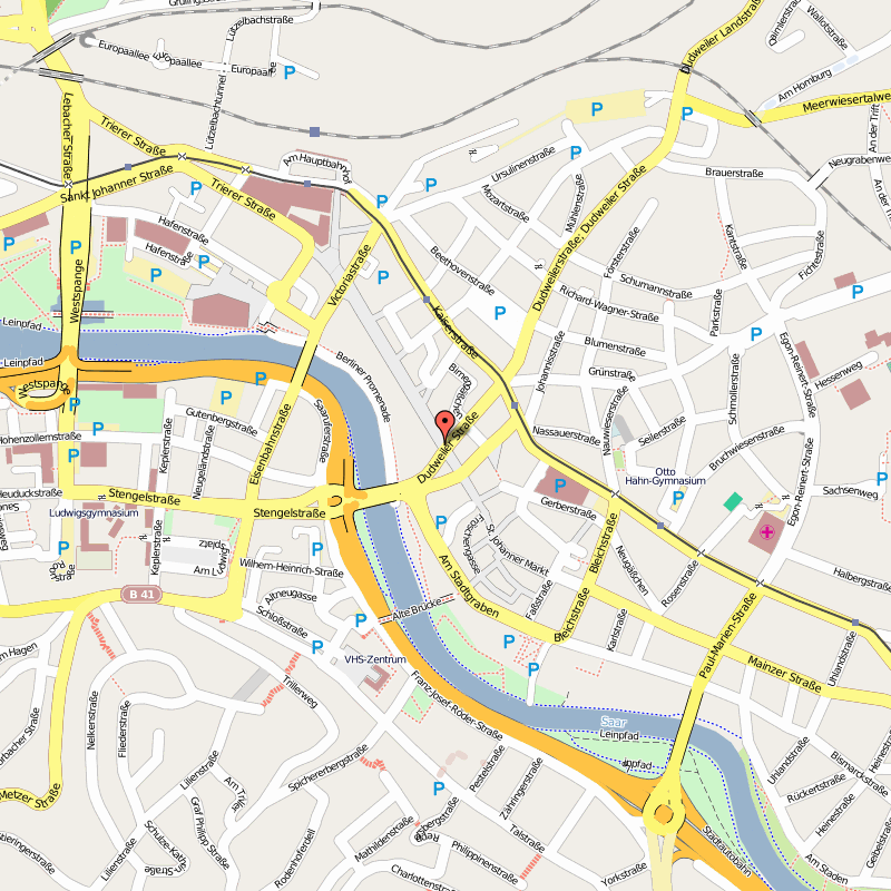 Saarbrucken city map