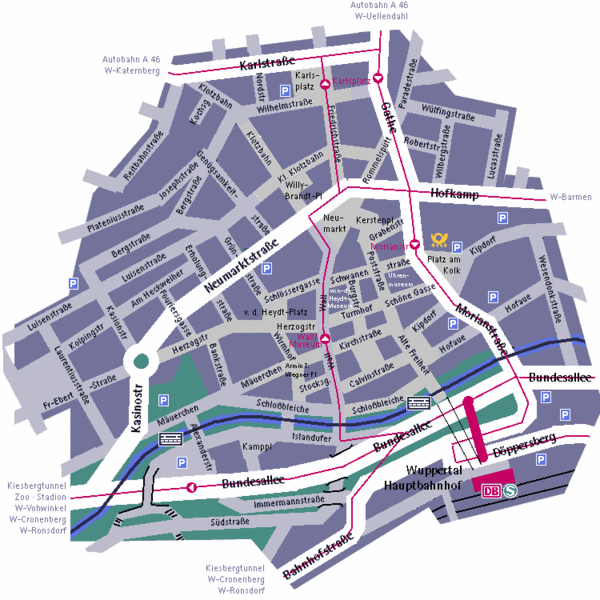 Wuppertal Street Map