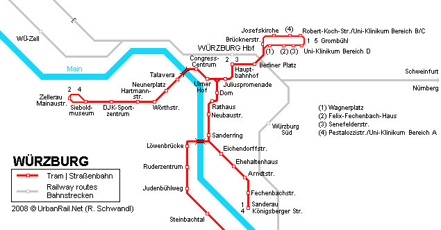 Wurzburg metro map