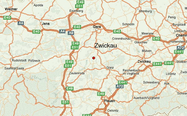 Zwickau road map