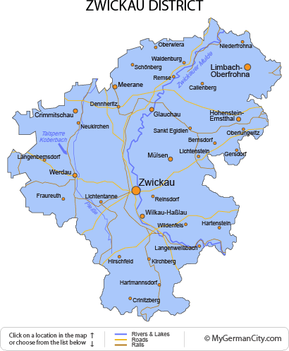 zwickau districts map