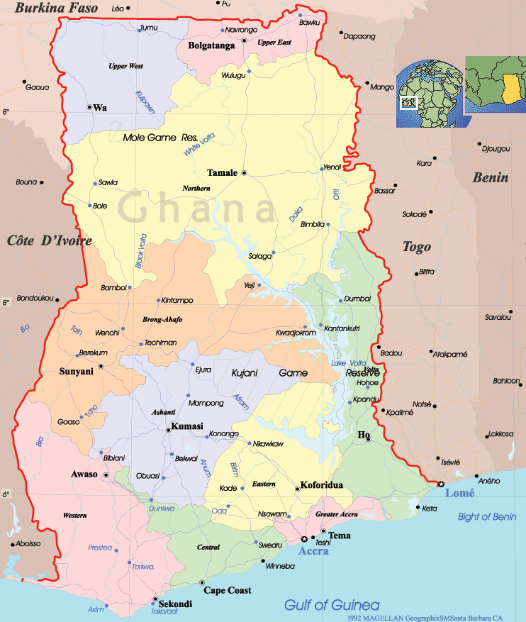 Kumasi Map and Kumasi Satellite Images
