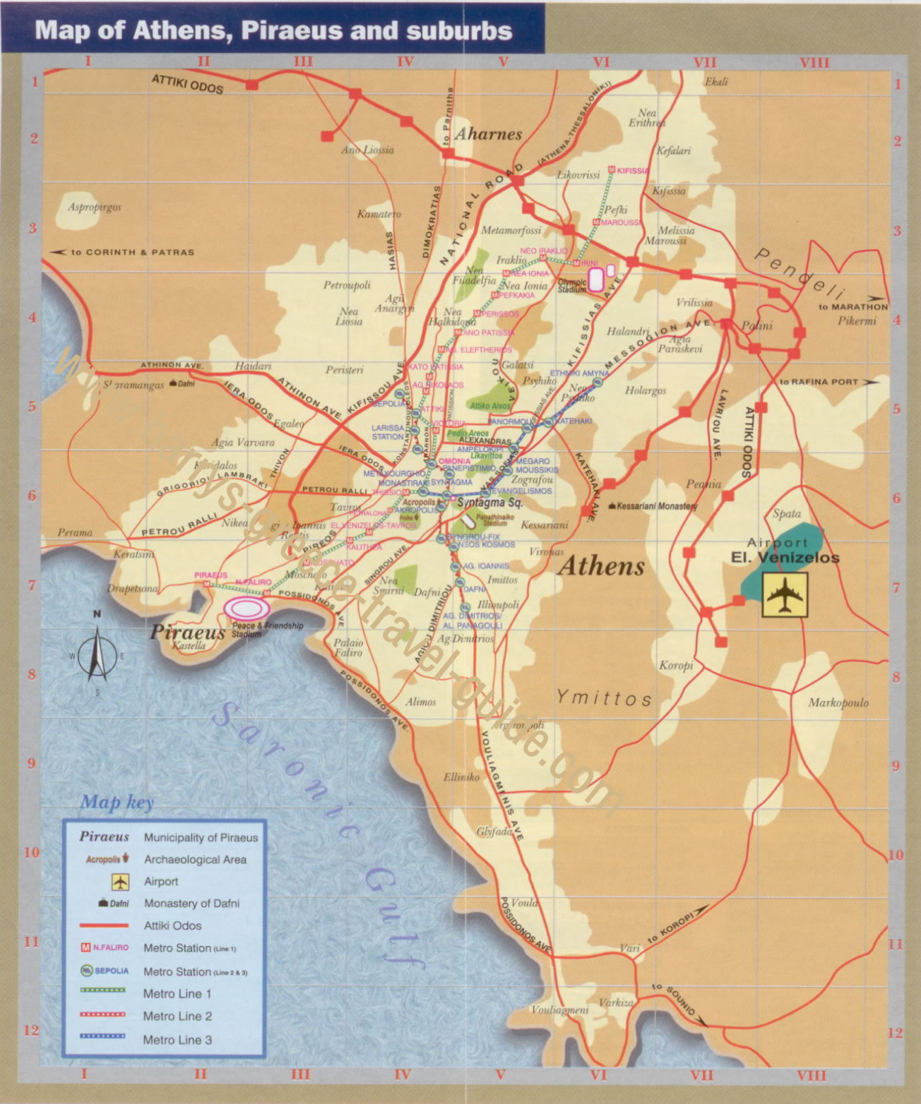 greater athens map