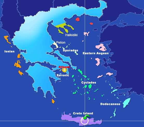 greece map heraklion