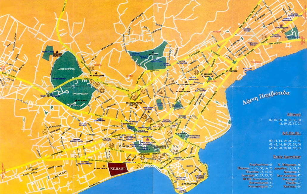 Ioannina map