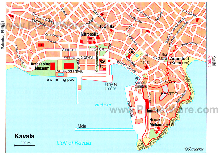 kavala map