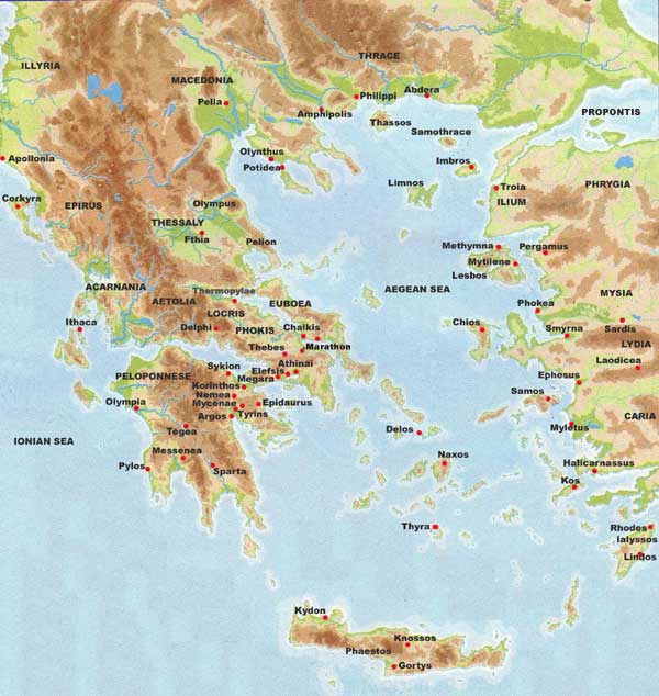 map of ancient greece