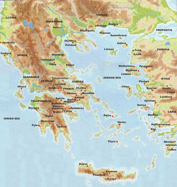 Map of Ancient Greece