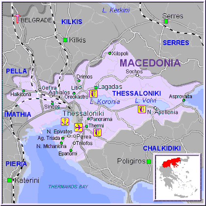 thessaloniki province map