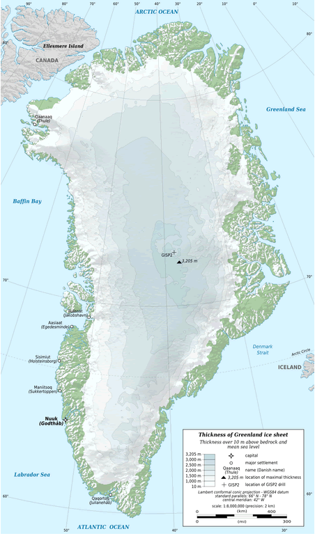 greenland ice sheet map