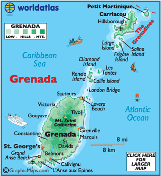 grenada map