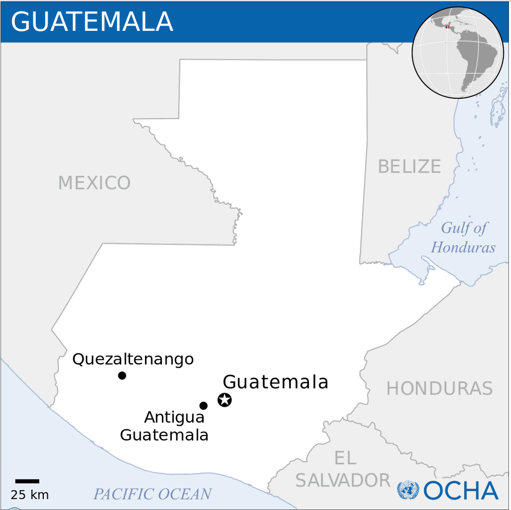 Guatemala Map and Guatemala Satellite Images