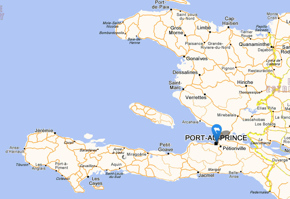 map haiti