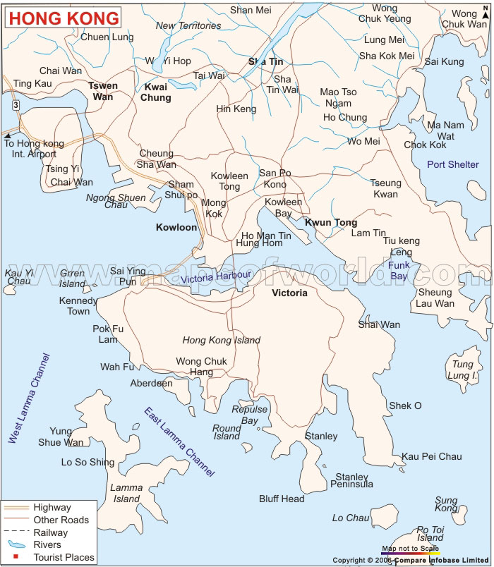 hongkong city map