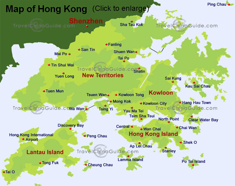 Hong Kong Map And Hong Kong Satellite Image