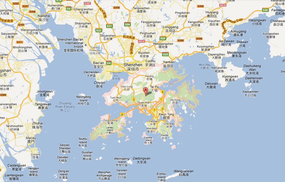 map of New Territories