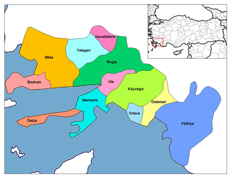 mugla Map
