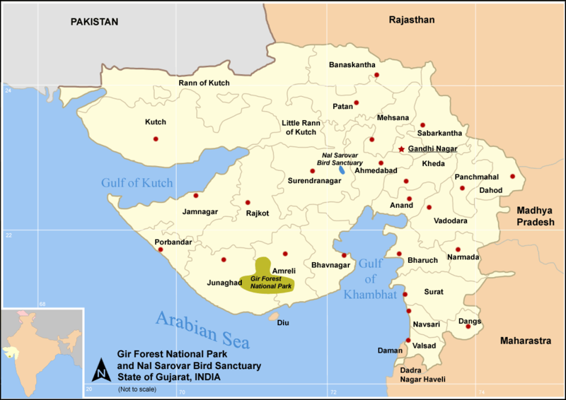Ahmadabad province map