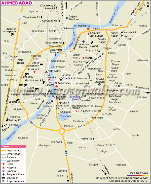 ahmadabad map