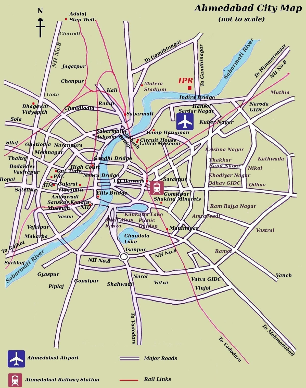 ahmedabad city map