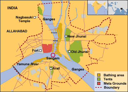 Allahabad city map