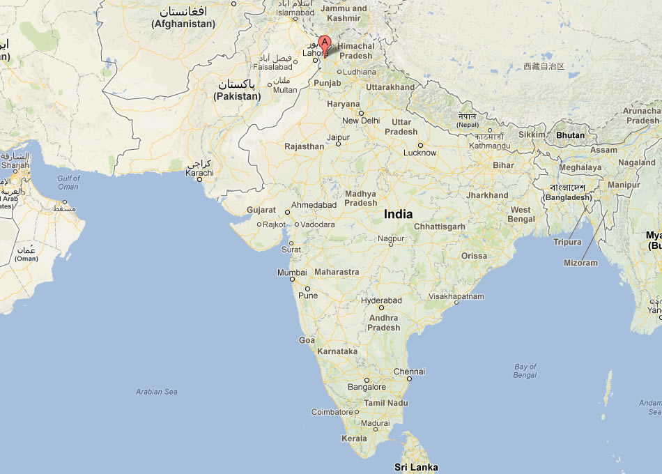 map of Amritsar india
