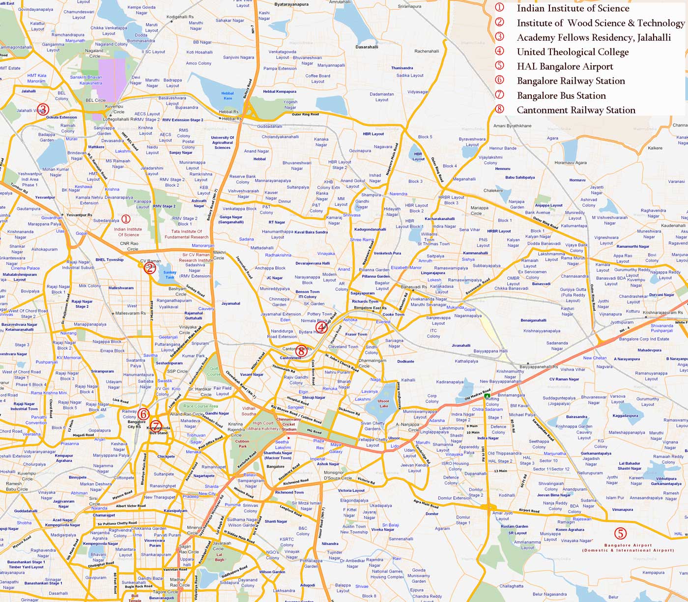 Map Of Bangalore Urban Bangalore Map And Bangalore Satellite Image