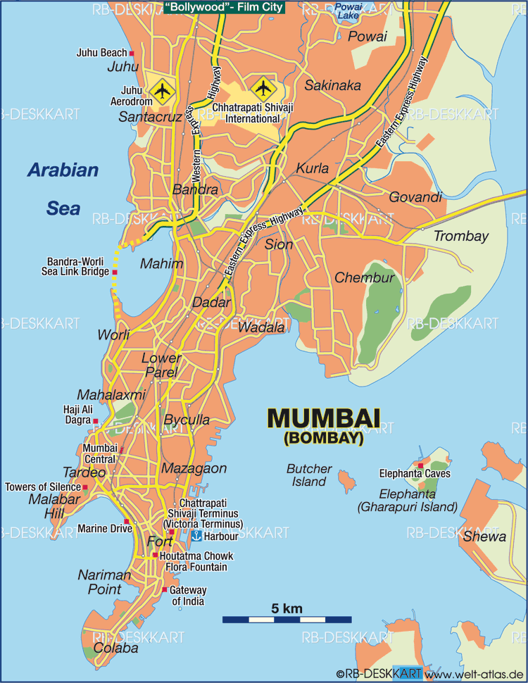 Bombay city map