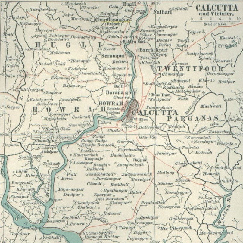 calcutta old map