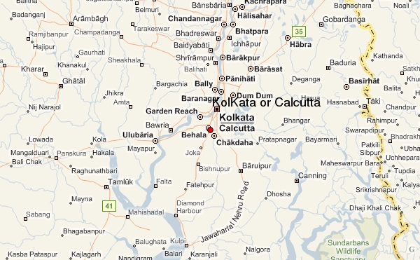 map of calcutta