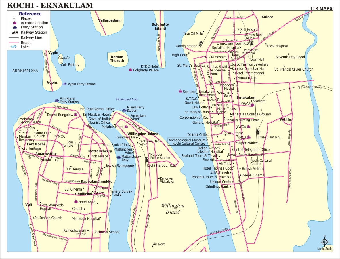 Kochi City Map