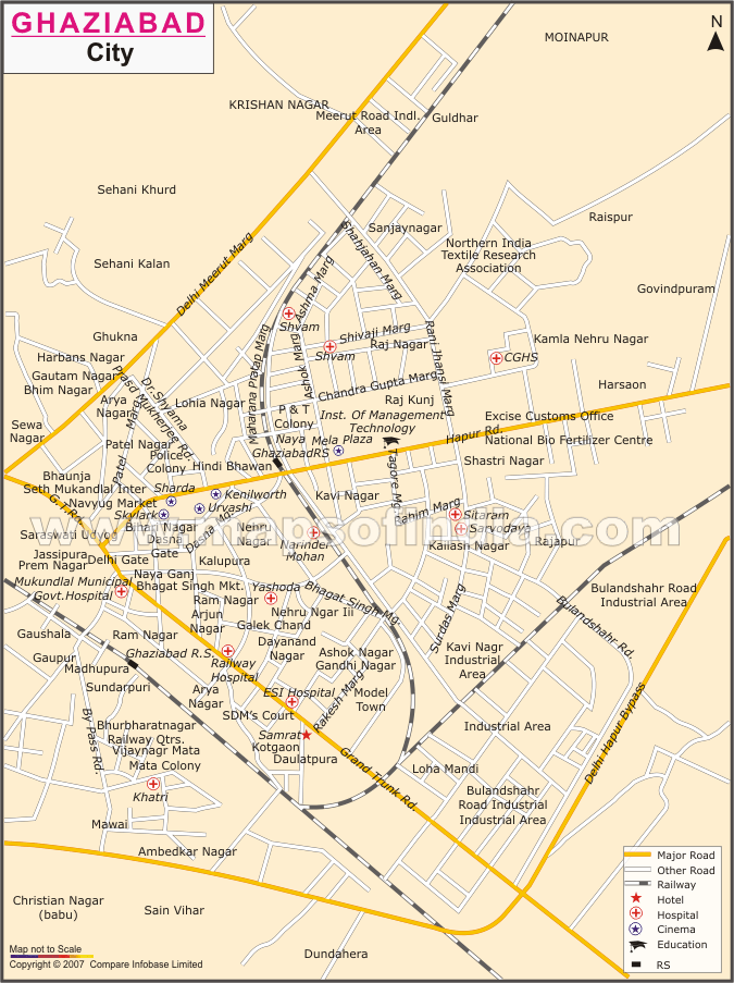 Ghaziabad map