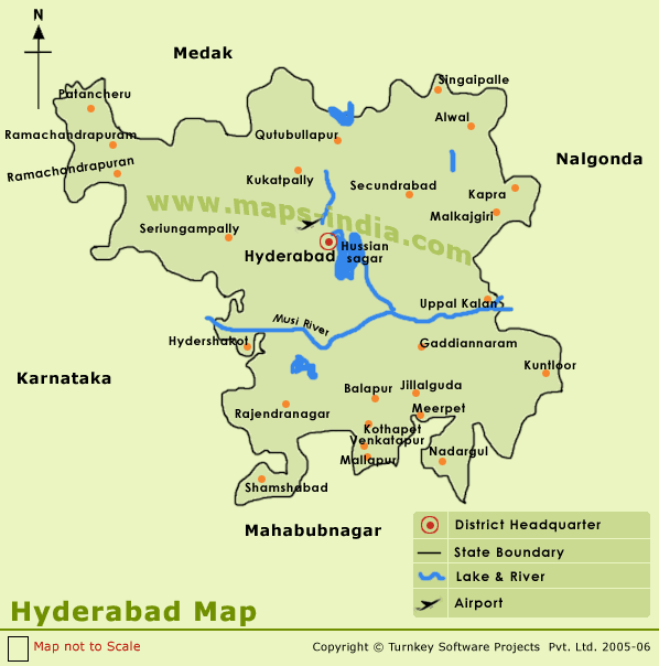 hyderabad map