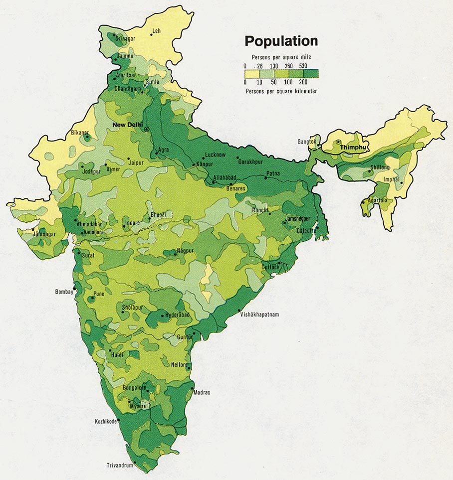 india population map