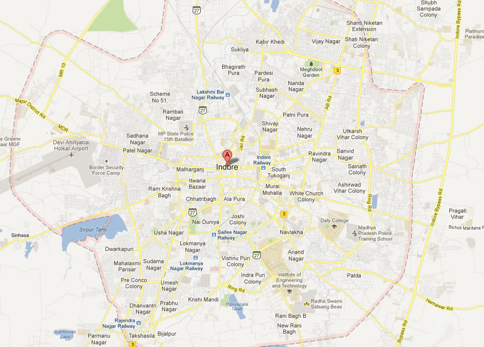 Map Of Indore 