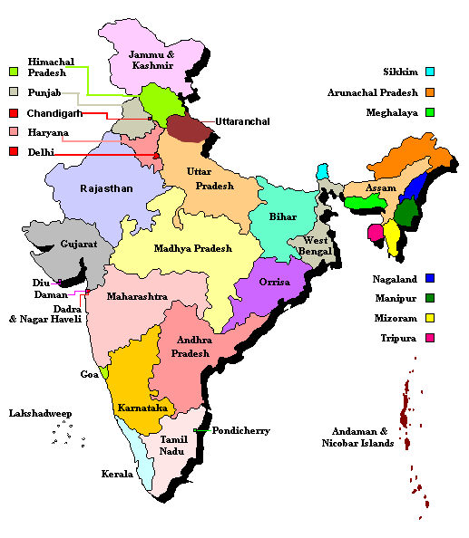 india map lucknow