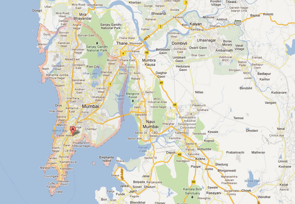 map of mumbai