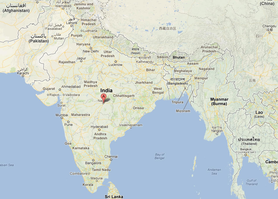 map of Nagpur india