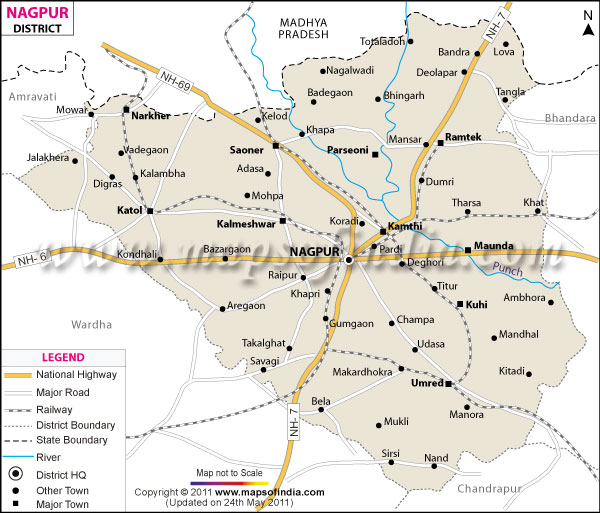 nagpur district map