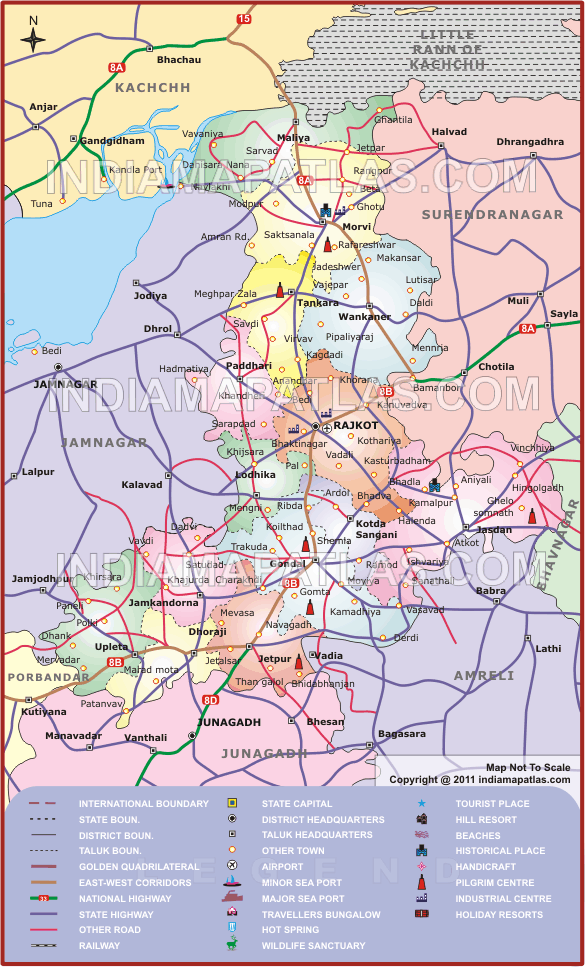 rajkot province map