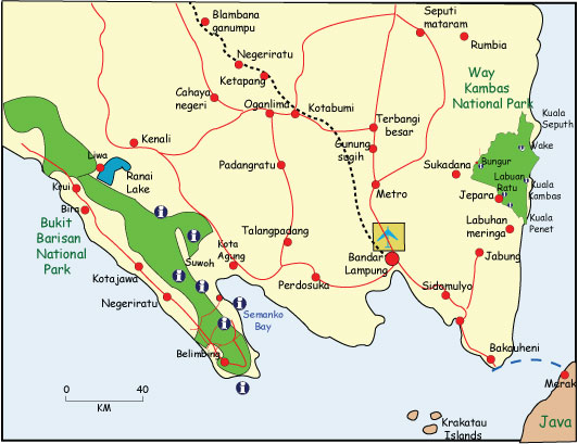 Bandar Lampung Province Map